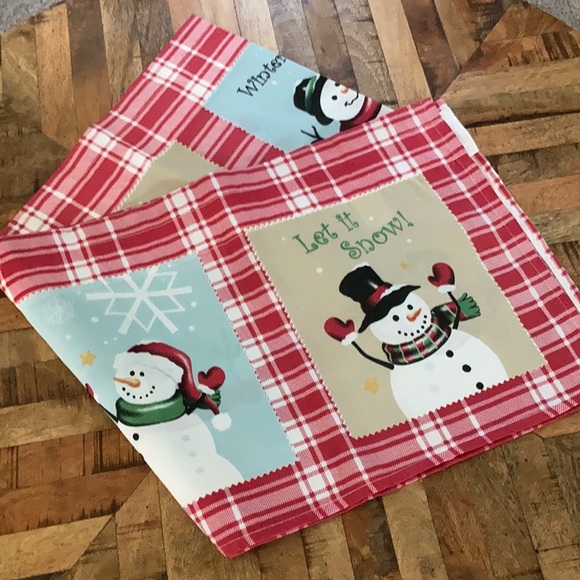 Snowman table runner - Picture 1 of 9